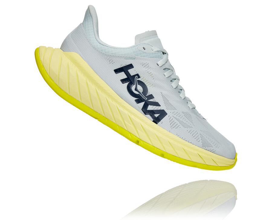 Hoka One One Carbon X 2 Löparskor Dam - Vita - ORLBE-8160